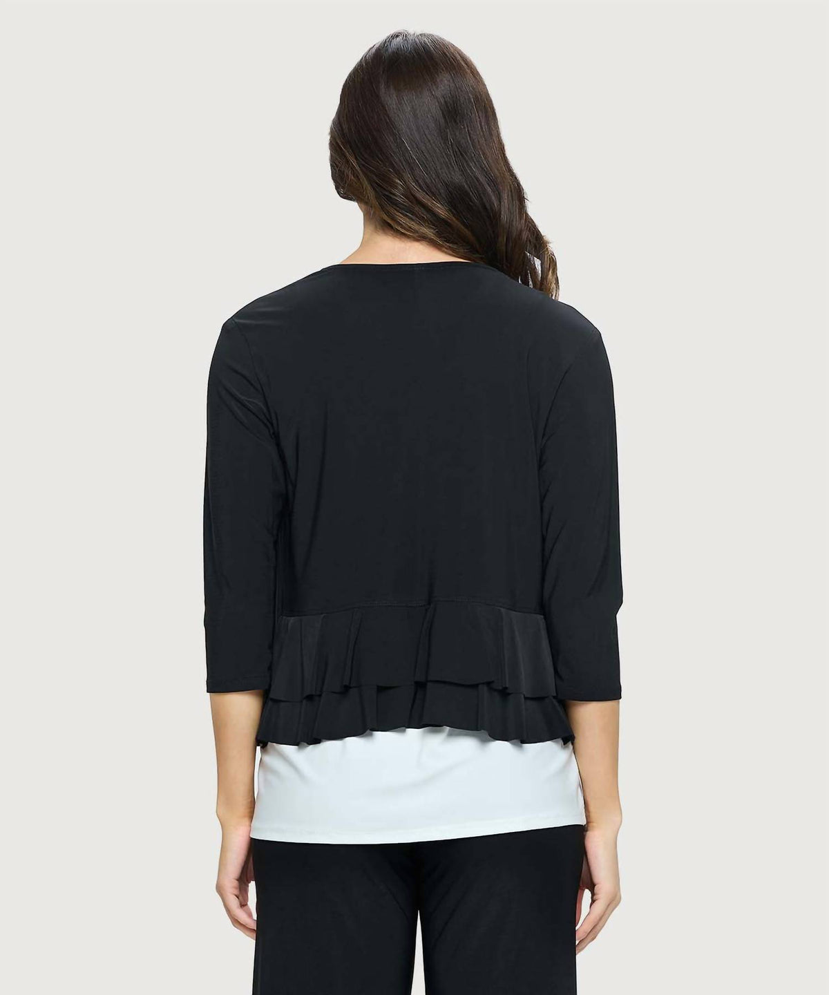Last Tango - Ruffle Bottom Crop Jacket