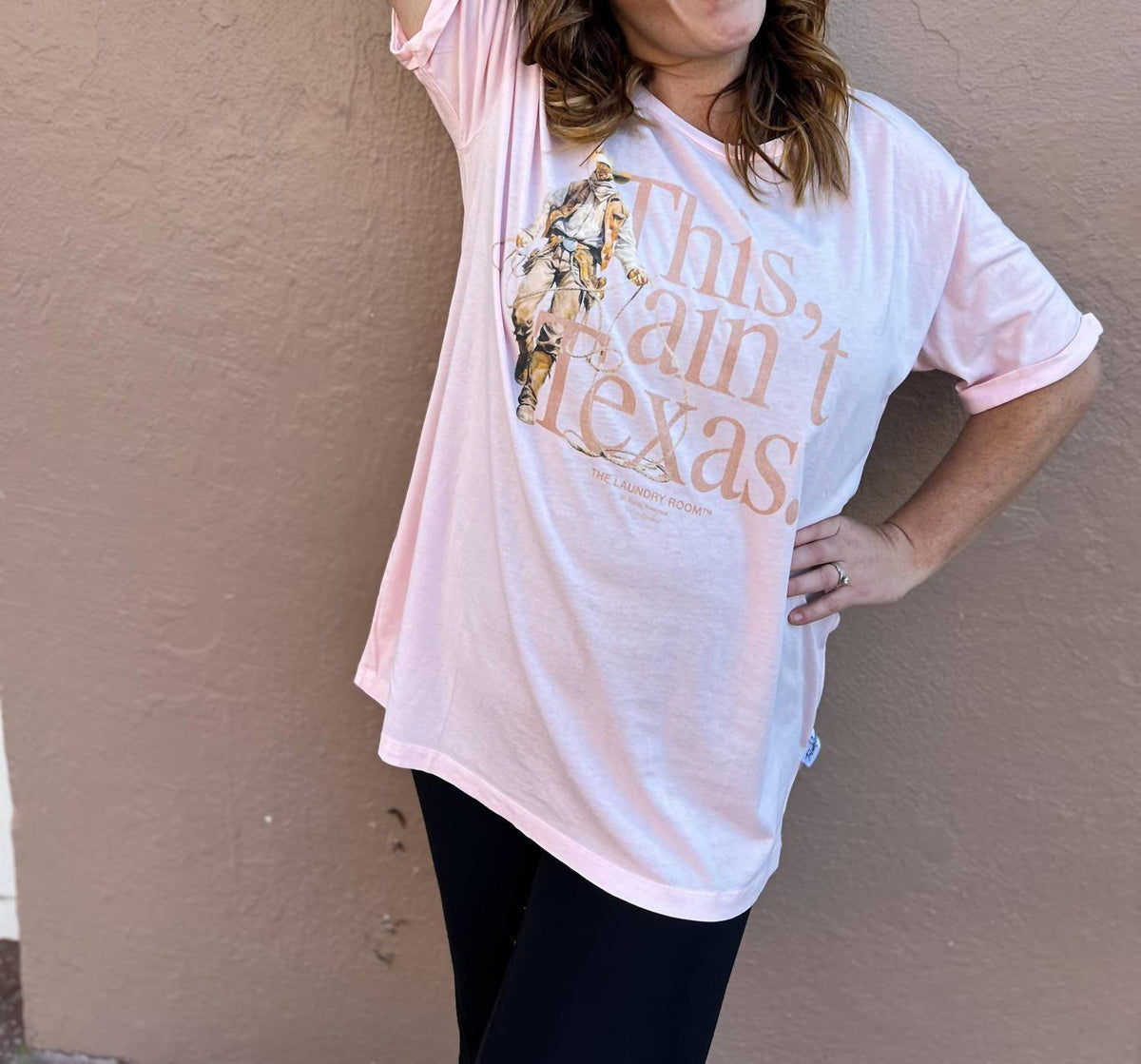 The Laundry Room - This Ain't Texas Roper Oversized Tee