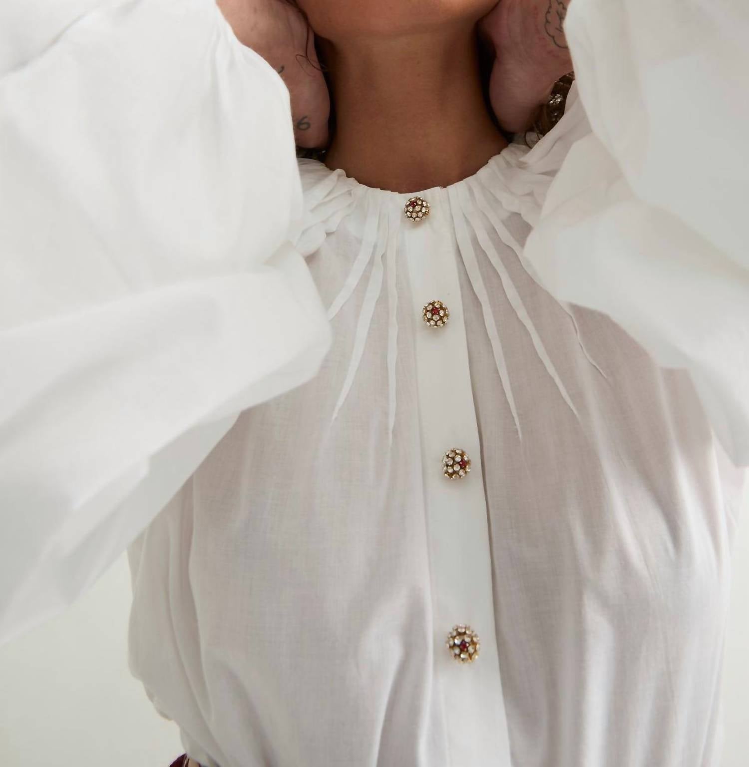 Laurence Bras - Victory Top - blouses - clothing - cotton
