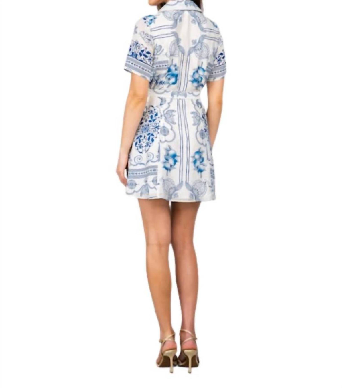 Lavender Brown - Marlee Mini Dress With Removable Belt