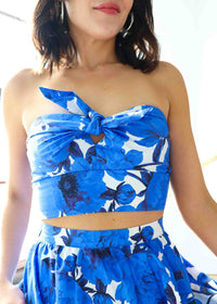 Lavender Brown - Tessa Crop Top - blue - clothing - cotton