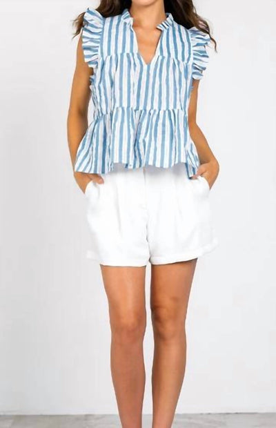 Lavender Brown - Willow Peplum Top