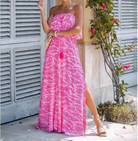 Lavender J - Strapless Maxi Dress