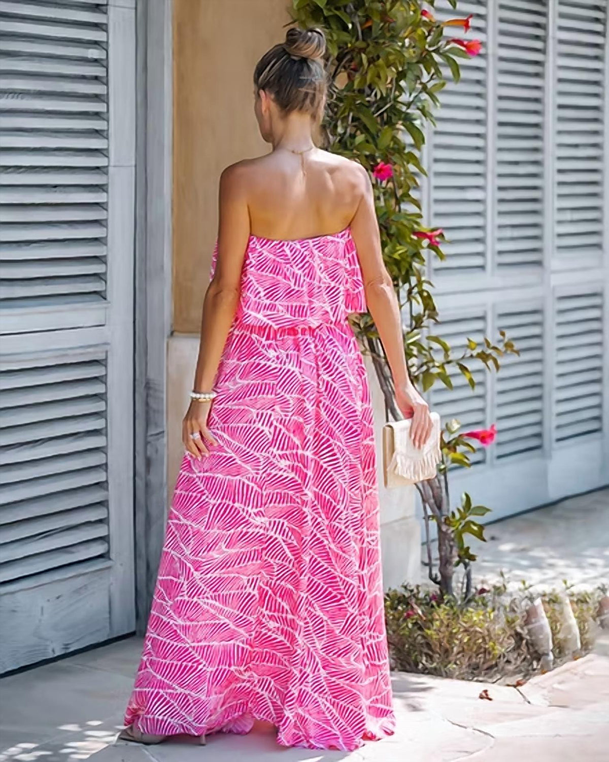 Lavender J - Strapless Maxi Dress