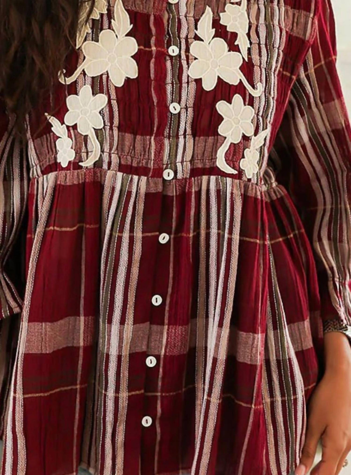 Layerz Clothing - Faye Peplum Button Up Top