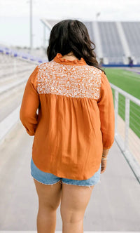 Layerz Clothing - Jane Embroidered Button-down Top
