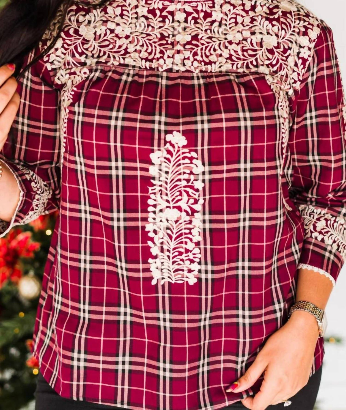 Layerz Clothing - Joelle Plaid Top