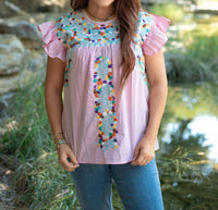Layerz Clothing - Kinley Gingham Top - blouses - clothing - cotton