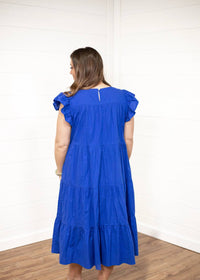 Layerz Clothing - Lana Maxi Dress - blue - clothing - cotton - blend