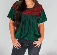 Layerz Clothing - Mistletoe Blouse Top