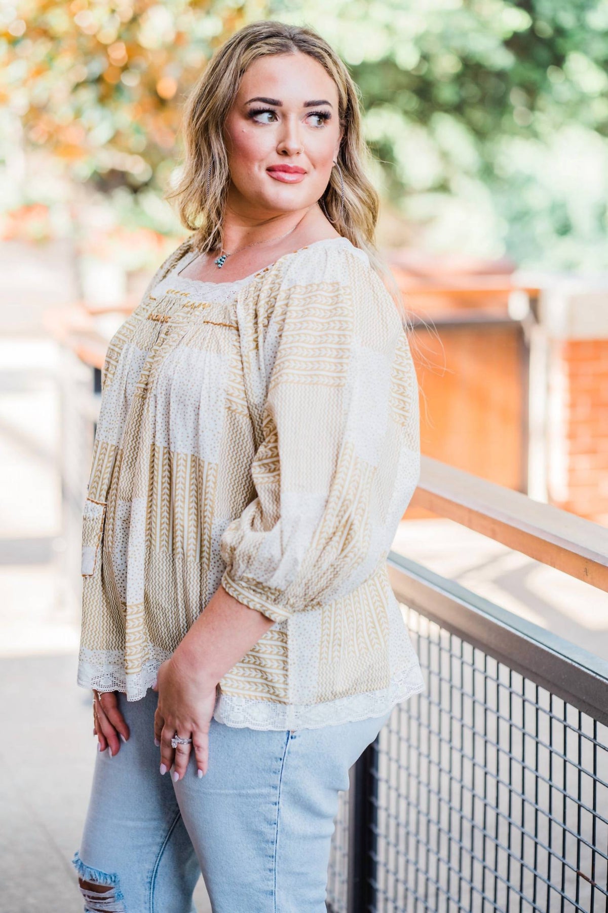 Layerz Clothing - Trudy Patched Top