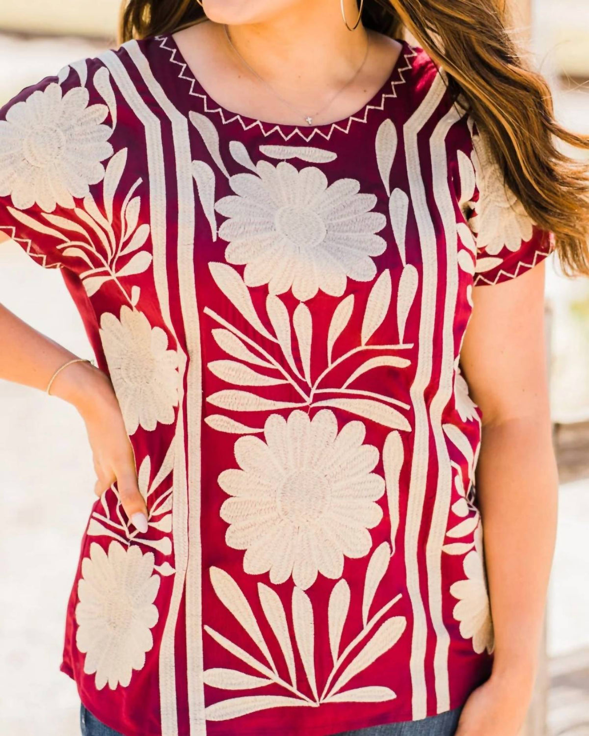 Layerz Clothing - Victoria Patterned Top