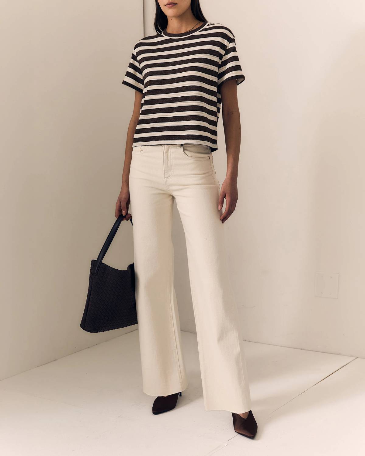 Le Jean - Column Fitted Cut Jeans