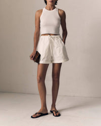 Le Jean - Mara Sateen Drawstring Short