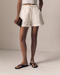 Le Jean - Mara Sateen Drawstring Shorts