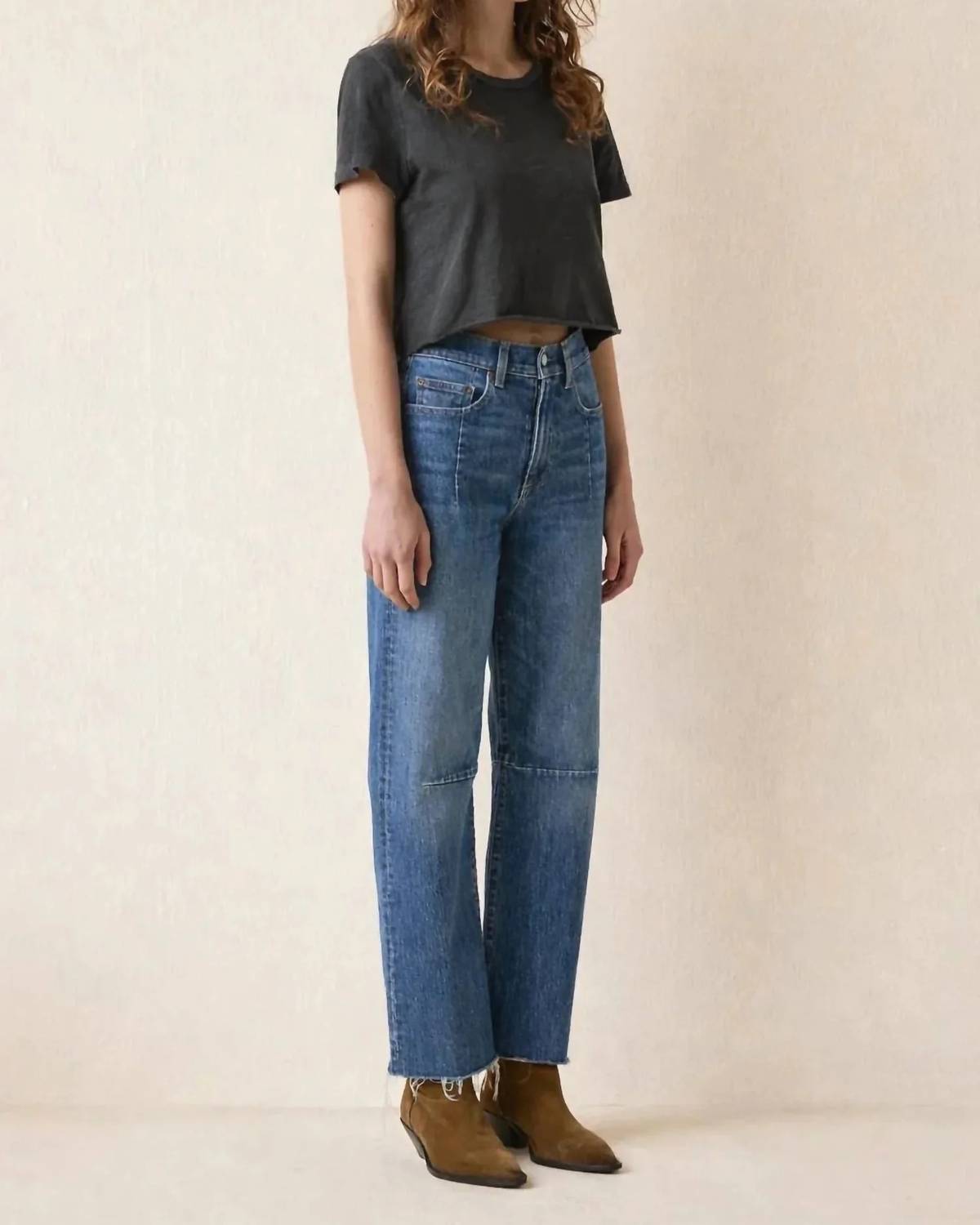 Le Jean - Pixie Ankle Fray Mid Rise Jeans