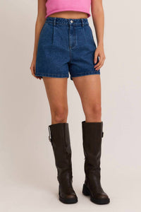 Le Lis - Alyx Pleated Denim Shorts
