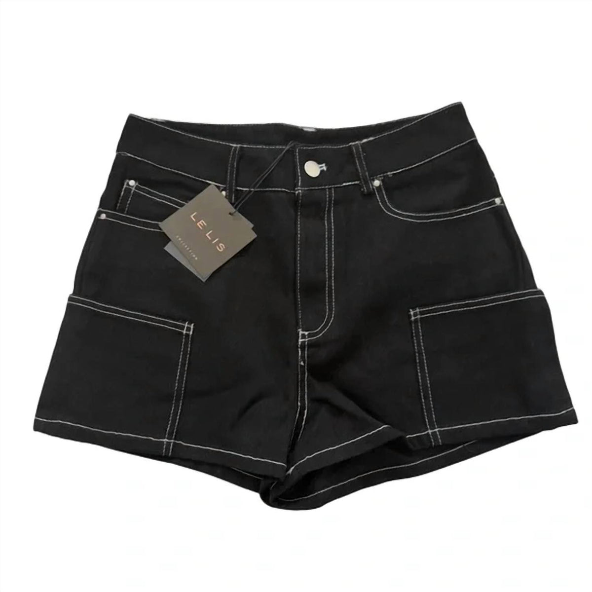 Le Lis - Women's Cargo Pants With Contrast Stitching