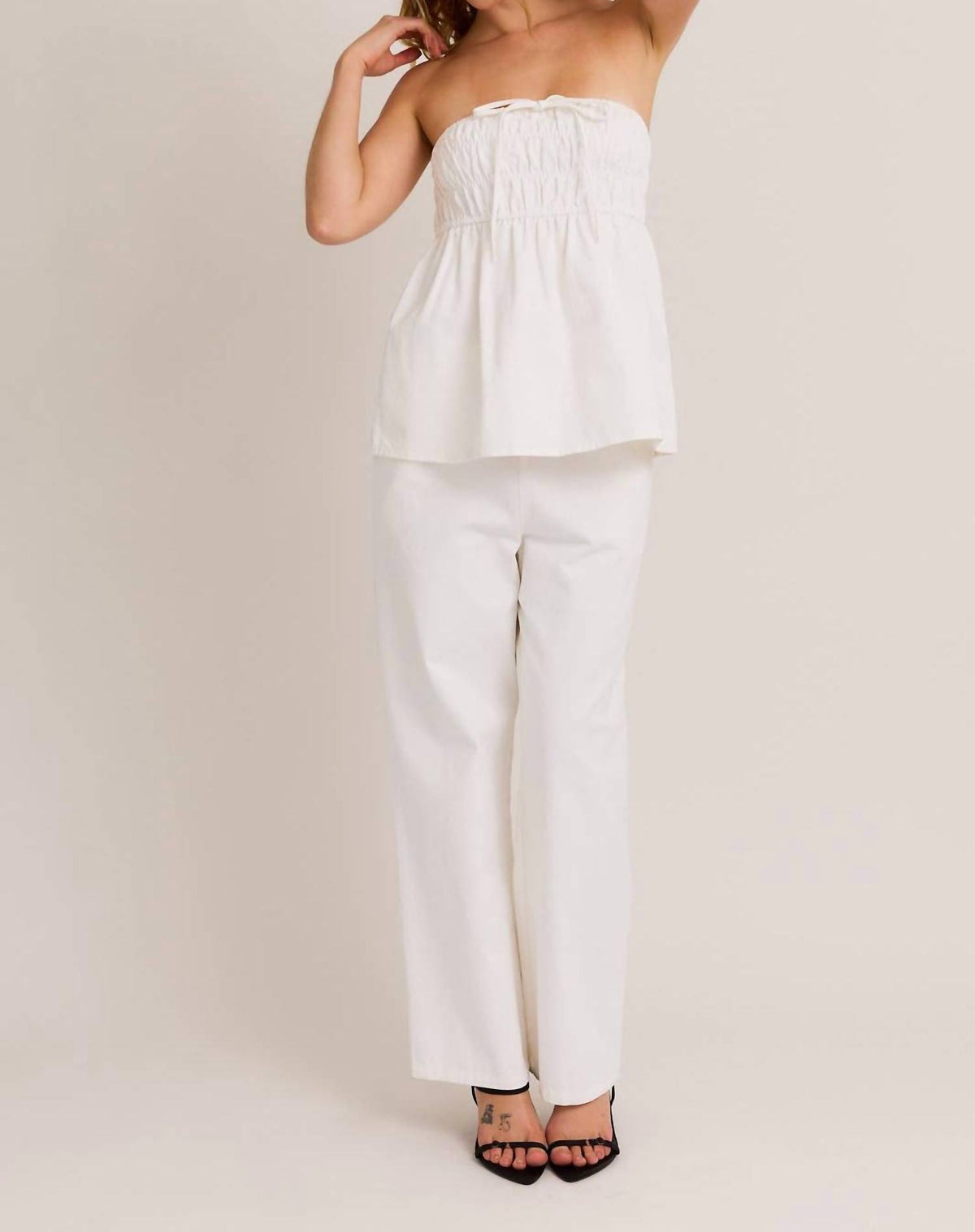 Le Lis - Charlotte Bow Front Babydoll Top