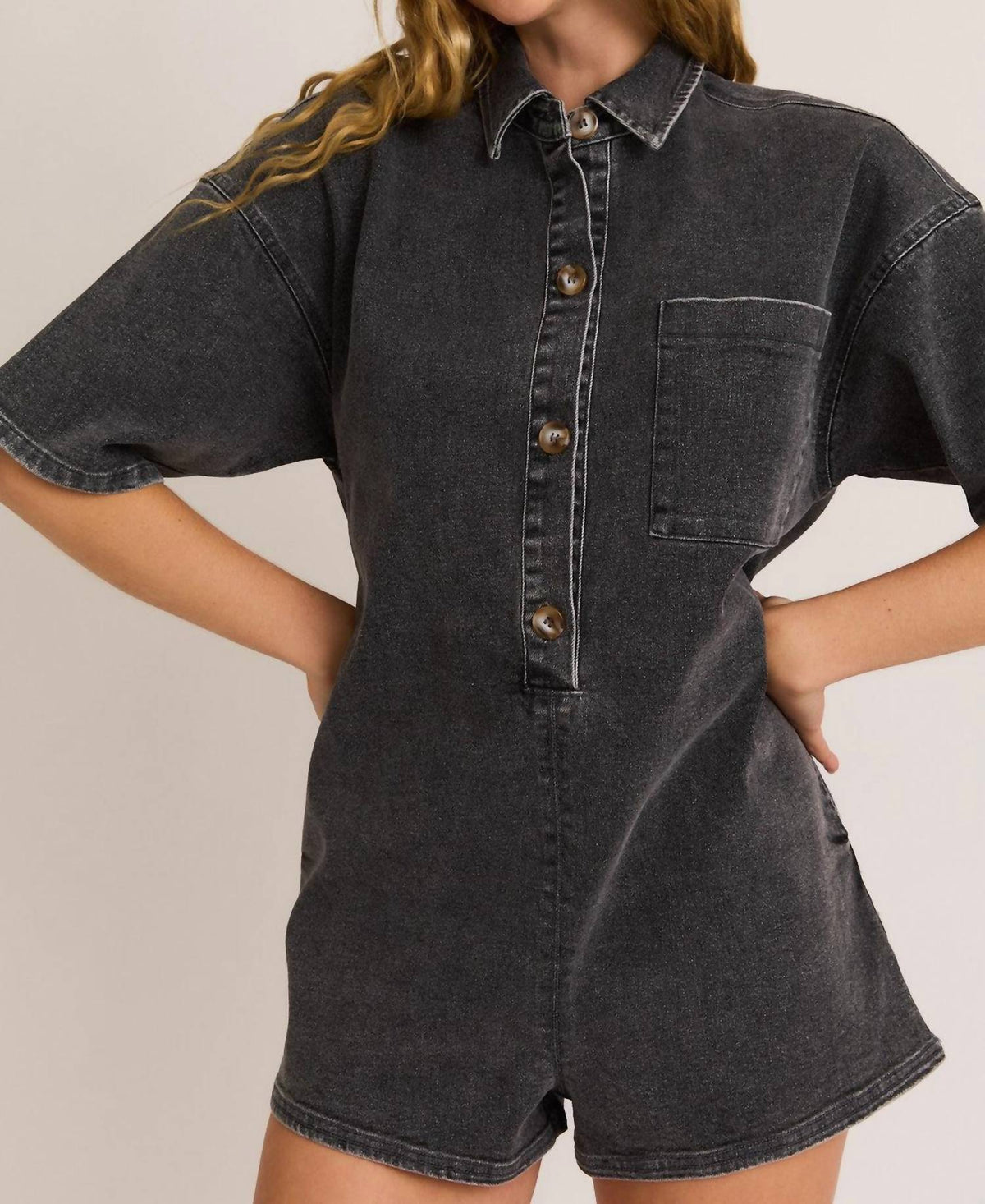 Le Lis - The Comeback Denim Romper