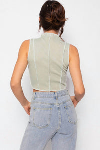 Le Lis - Exposed Thread Top