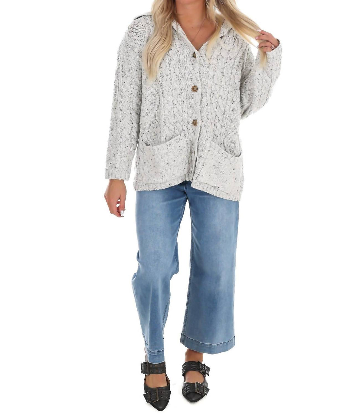 Le Lis - Fireside Layers Oversized Cardigan
