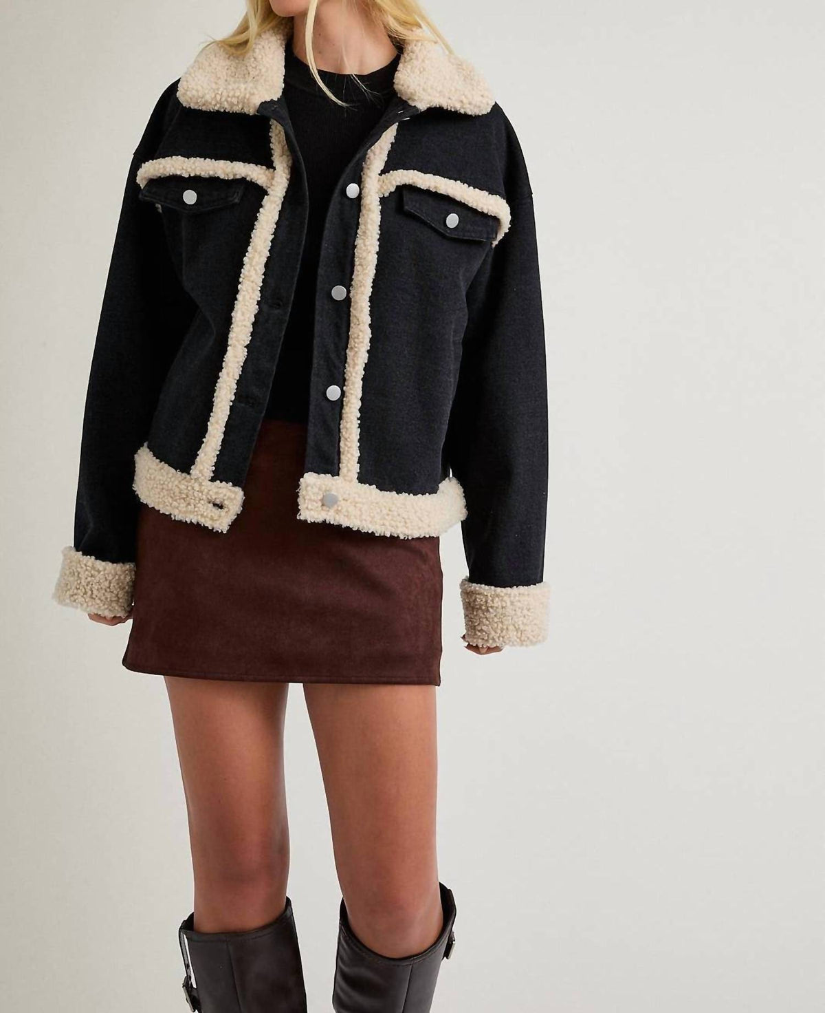 Le Lis - Fur Contrast Jacket