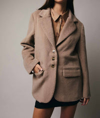 Le Lis - Long Sleeve Button Down Coat
