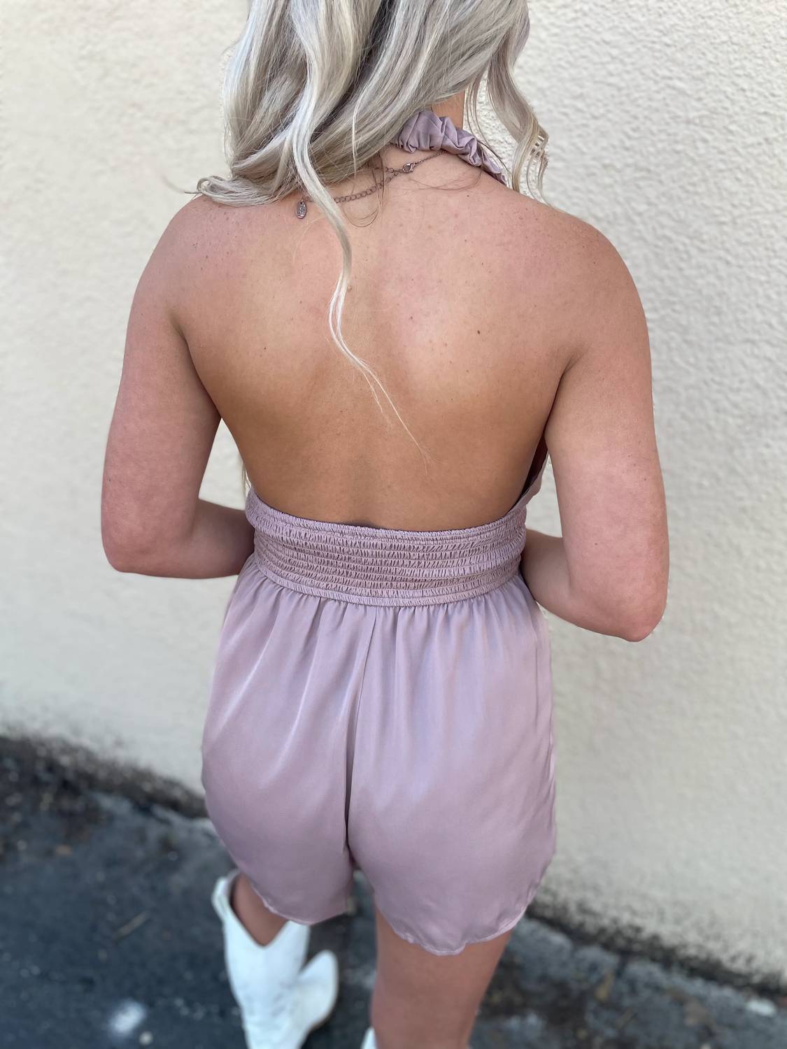 Le Lis - Meena Smocked Halter Style Romper
