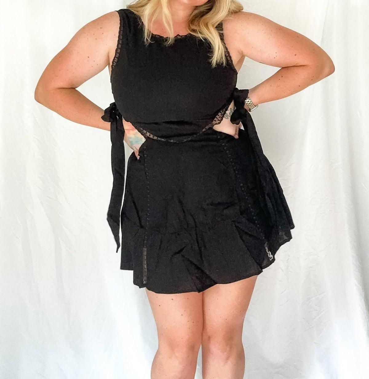 Le Lis - Midnight Crush Mini Dress With Side Tie