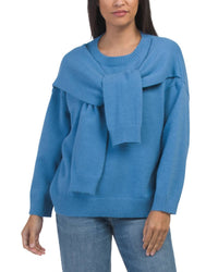 Le Lis - Over The Shoulder Tie Pullover Sweater