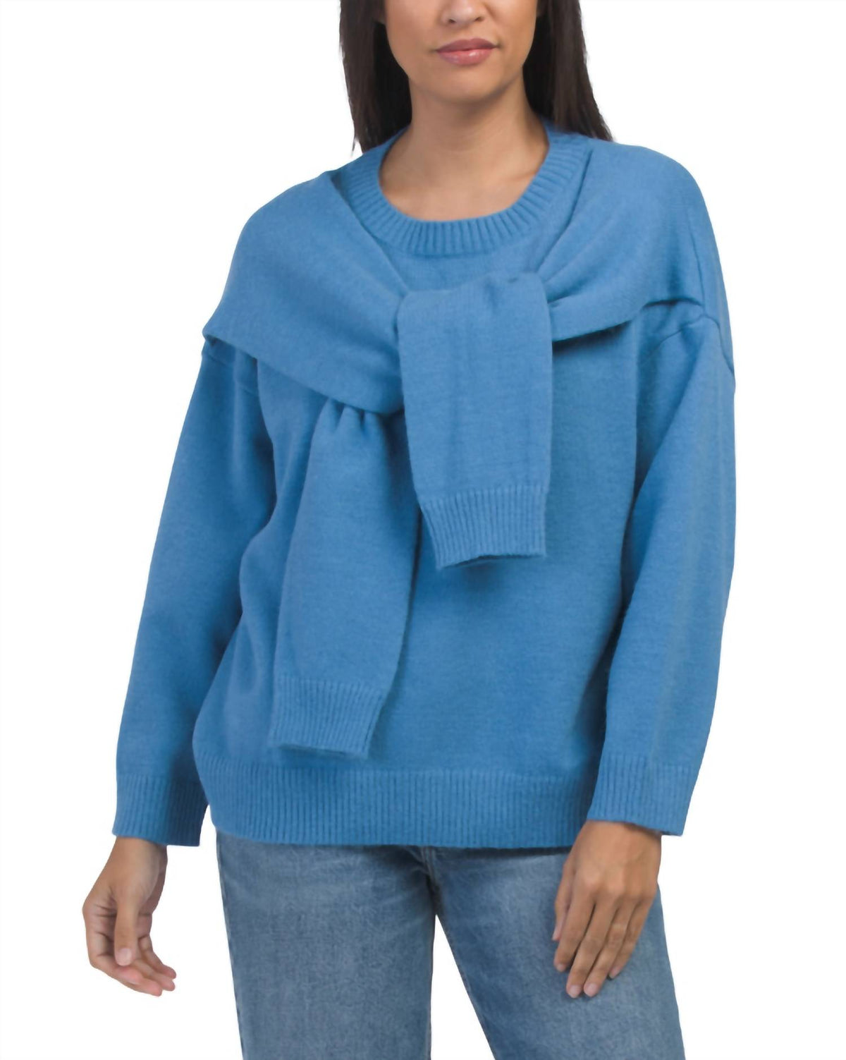 Le Lis - Over The Shoulder Tie Pullover Sweater