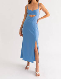 Le Lis - Satin Soirée Maxi Dress