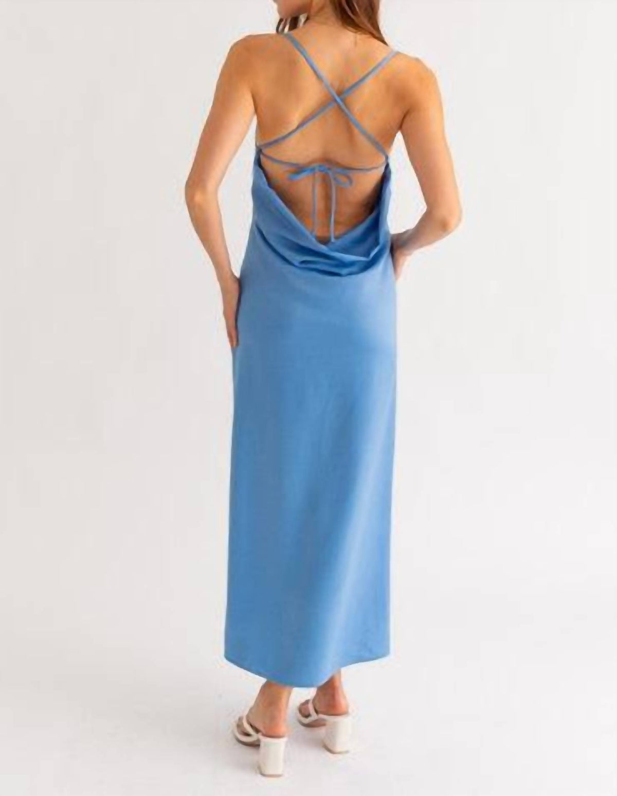 Le Lis - Satin Soirée Maxi Dress