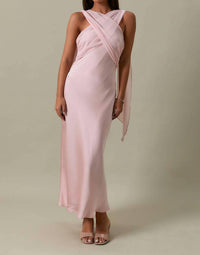 Le Lis - Strapless Scarf Midi Dress