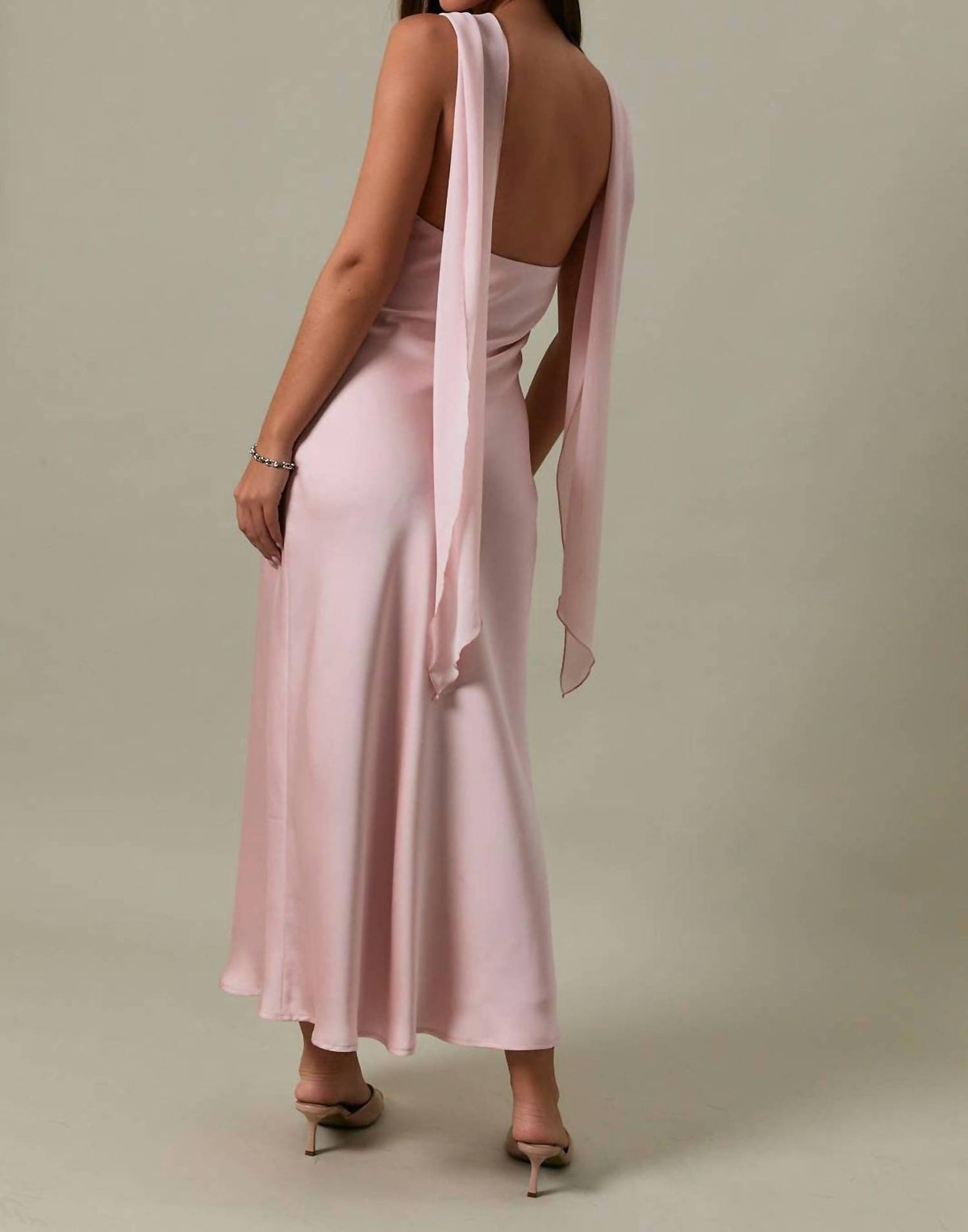 Le Lis - Strapless Scarf Midi Dress