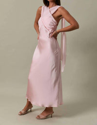 Le Lis - Strapless Scarf Midi Dress