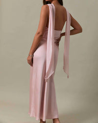 Le Lis - Strapless Scarf Midi Dress