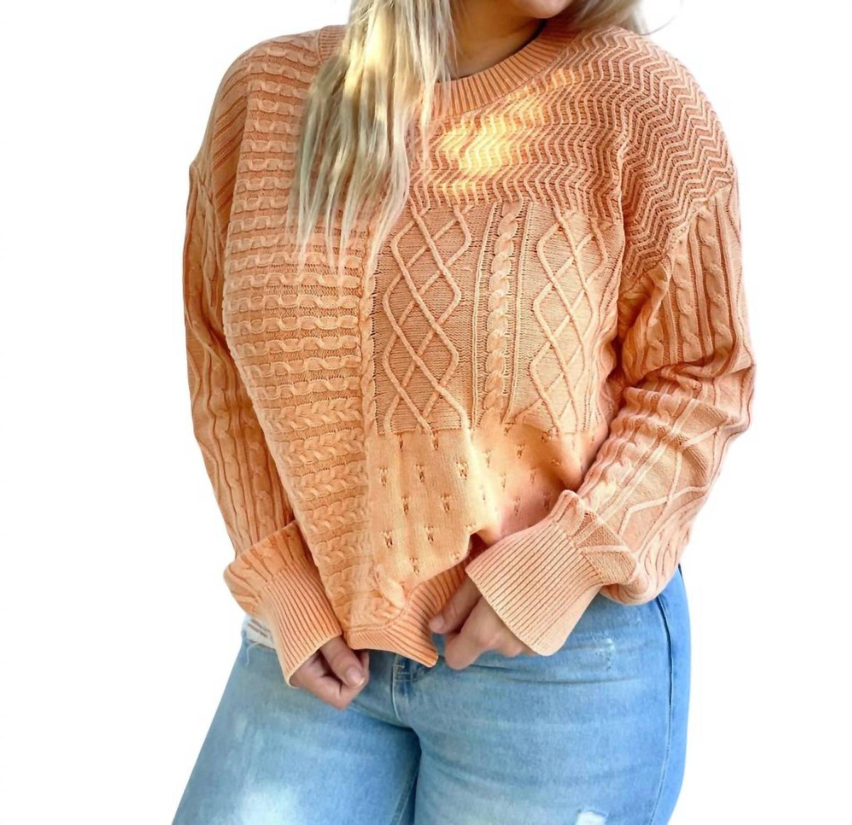 Le Lis - Sunset Boulevard Mixed Pattern Sweater