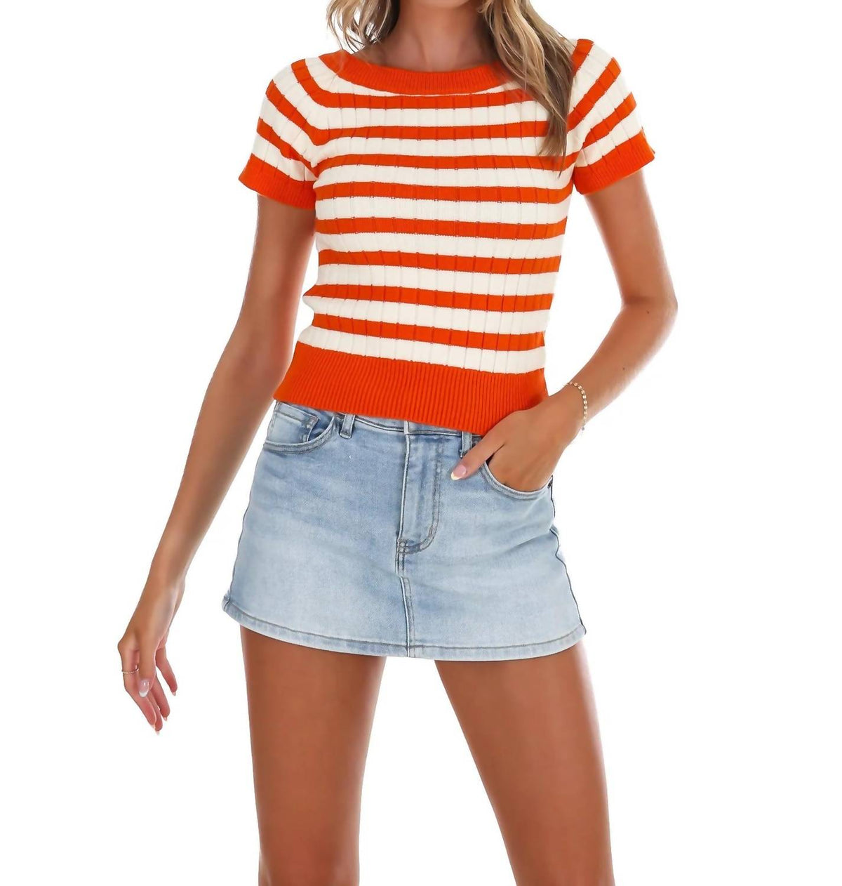 Le Lis - Tailgate Cutie Stripe Top