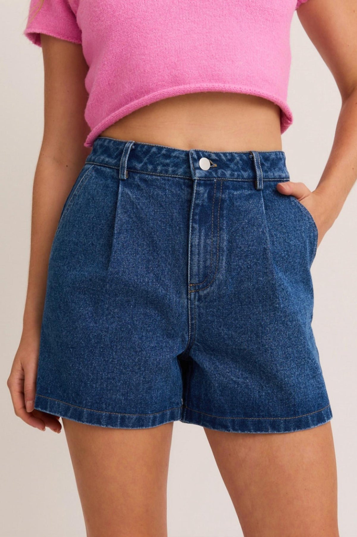 Le Lis - Violet Denim Shorts