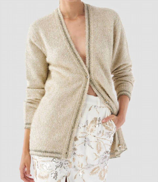Le Superbe - Celestial Knit Cardigan - cardigans - clothing - gold
