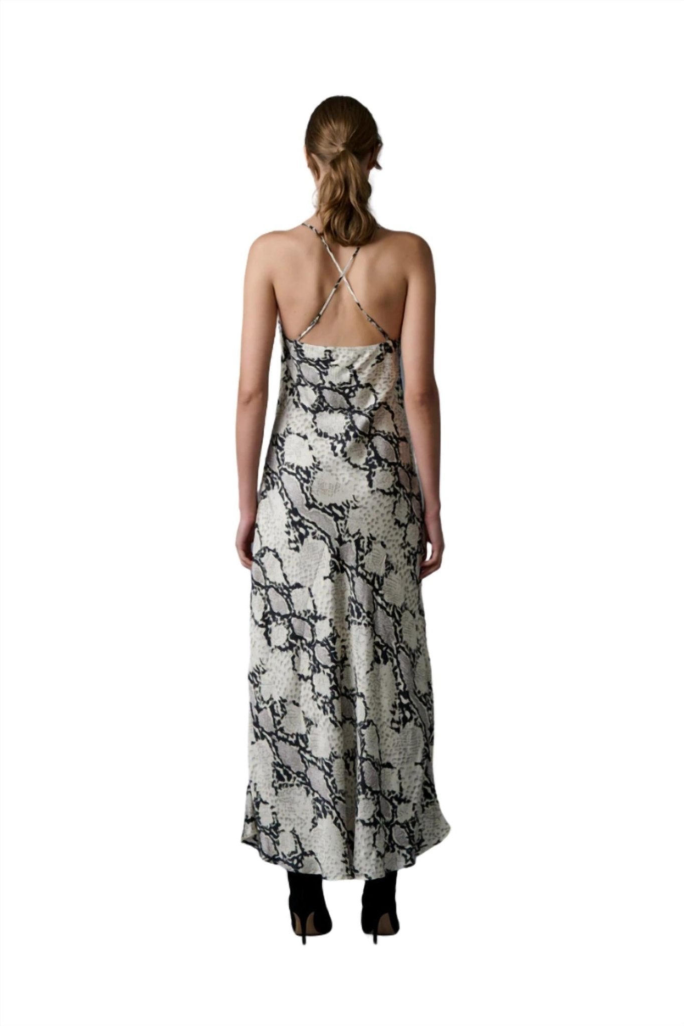 Le Superbe - Gia Slip Dress - animal - black - clothing