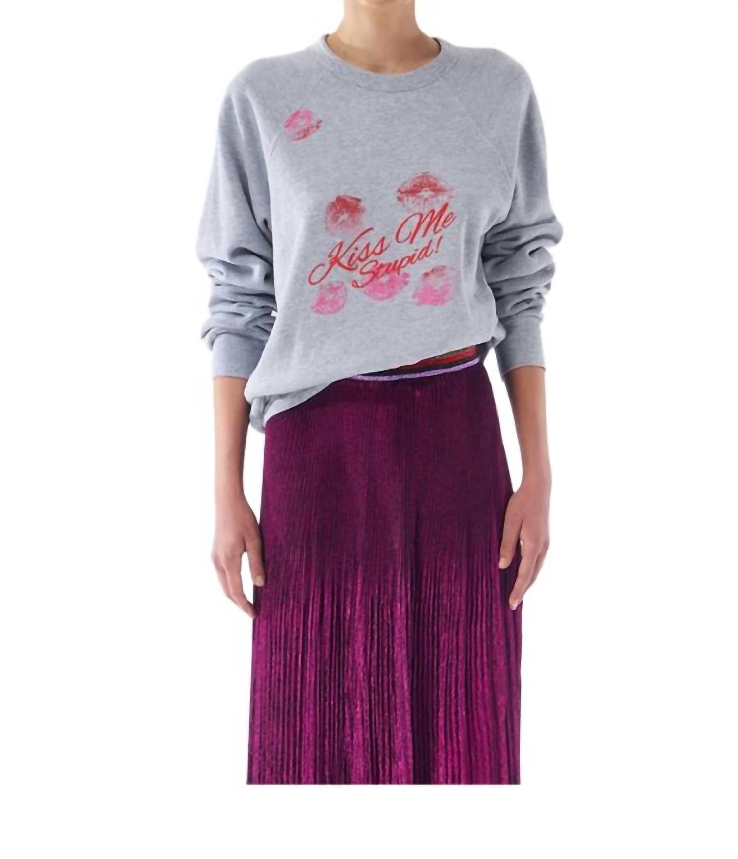 Le Superbe - Kiss Me Crew Neck Sweater - clothing - crew - graphic