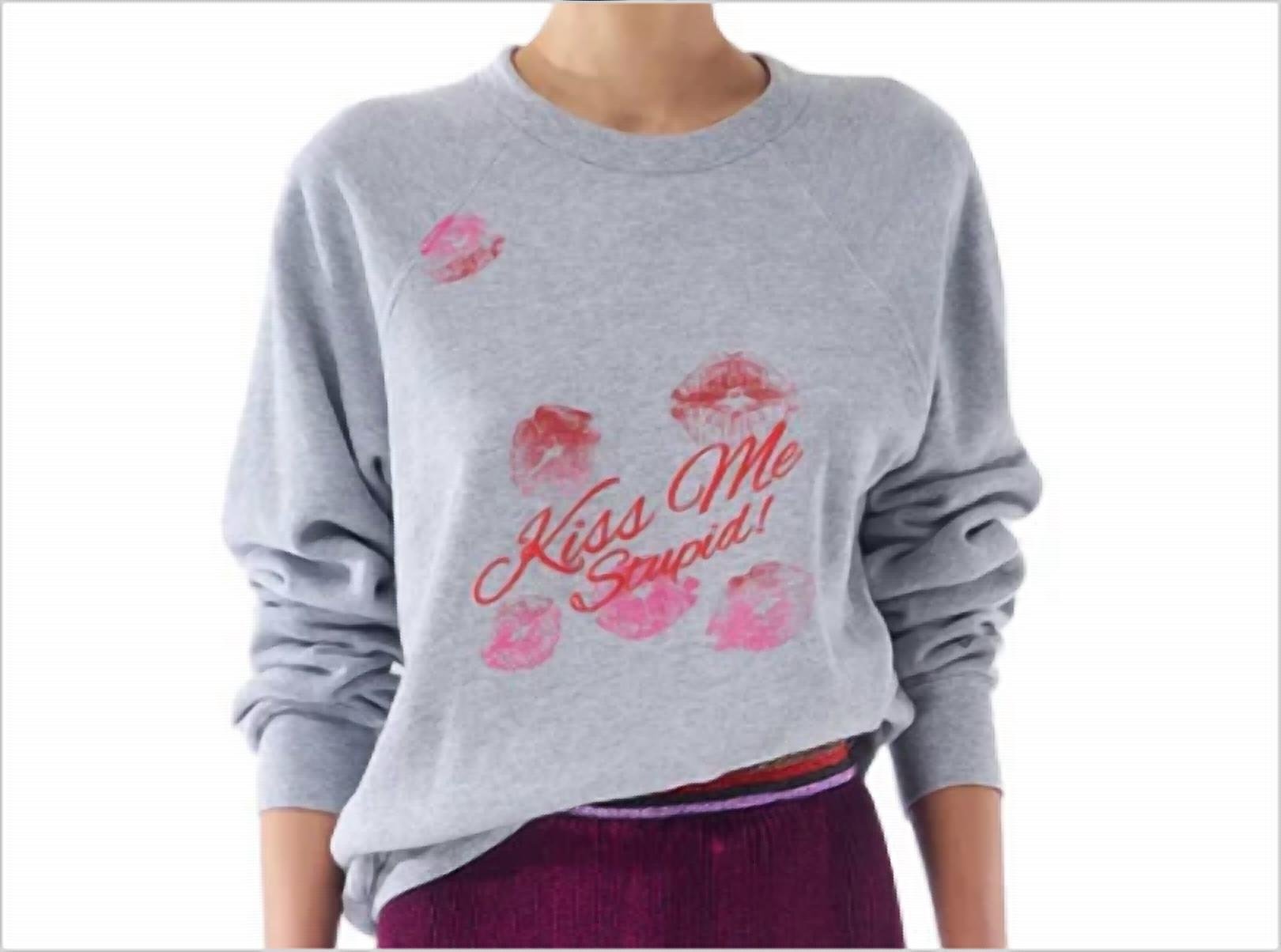 Le Superbe - Kiss Me Crew Neck Sweater - clothing - crew - graphic