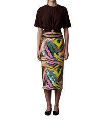 Le Superbe - Pop Art Liza Midi Skirt - clothing - geometric - knee - length - skirts