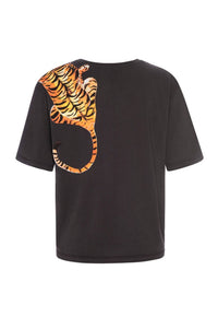 Le Superbe - Scratching Tiger Tee - black - clothing - cotton