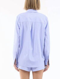 Le Superbe - Subtle Shine Ex Boyfriend Shirt - blue - button - down - shirts - clothing