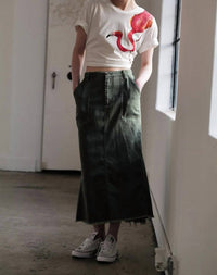 Le Superbe - Very Mindful Skirt - clothing - cotton - green