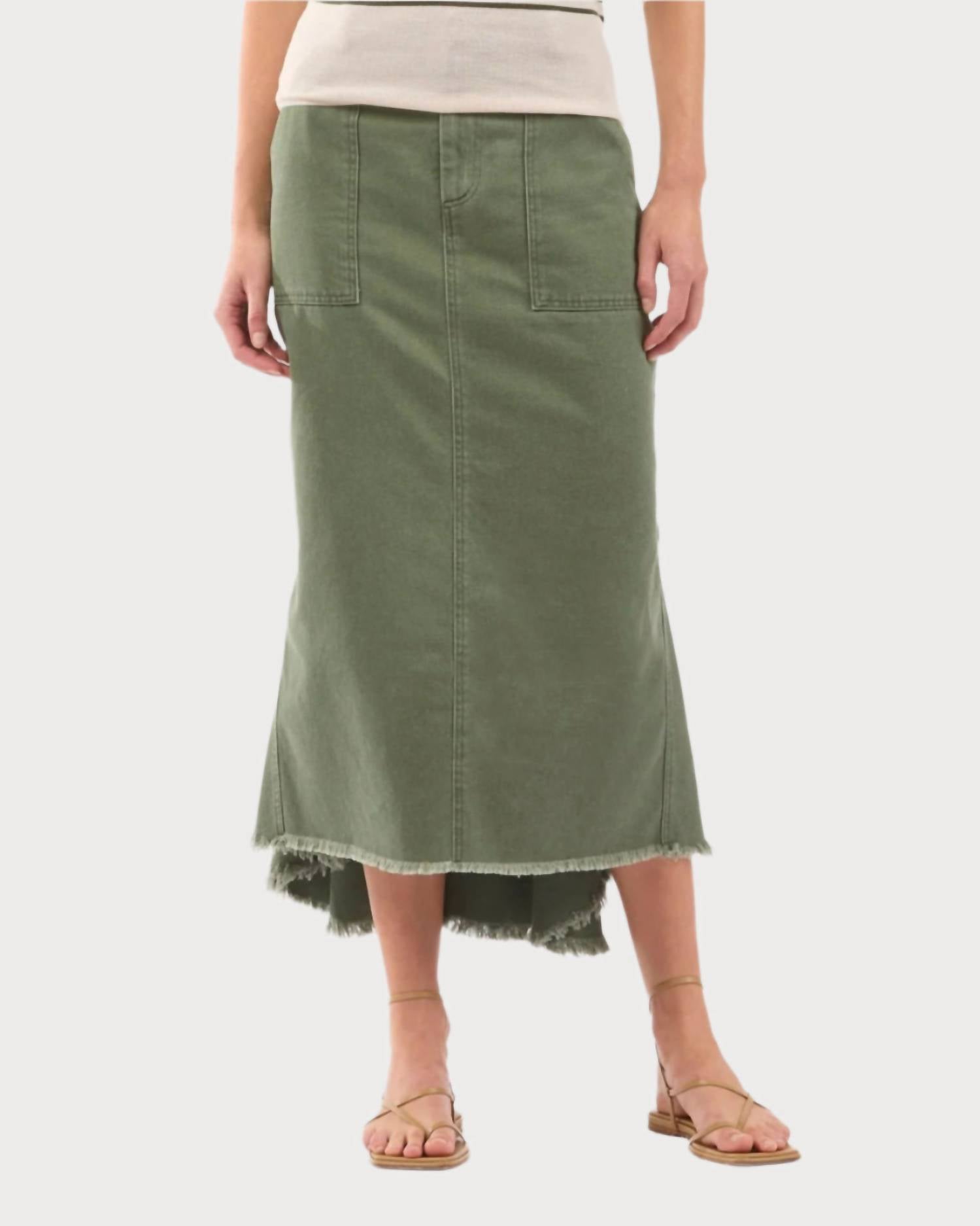 Le Superbe - Very Mindful Skirt - clothing - cotton - green